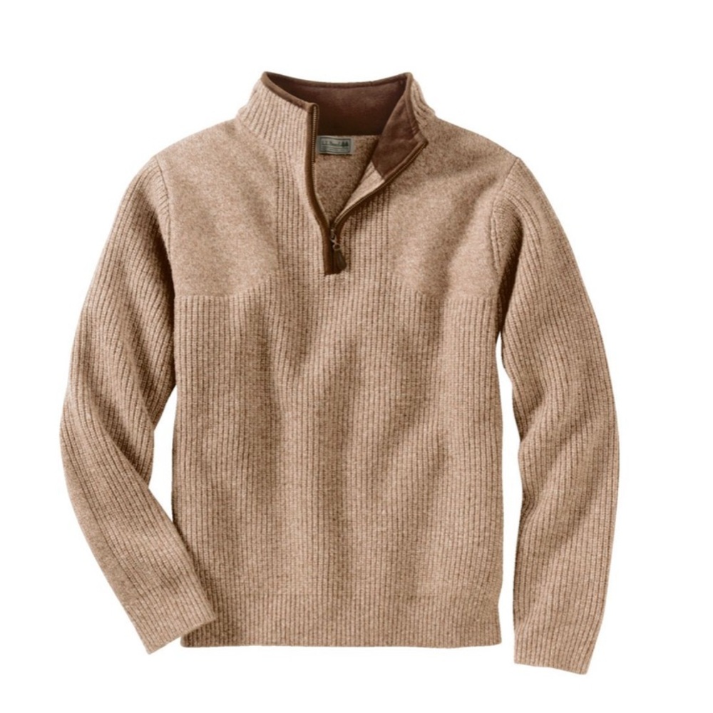 L.L. Bean Men's Waterfowl 1/4 Zip Sweater